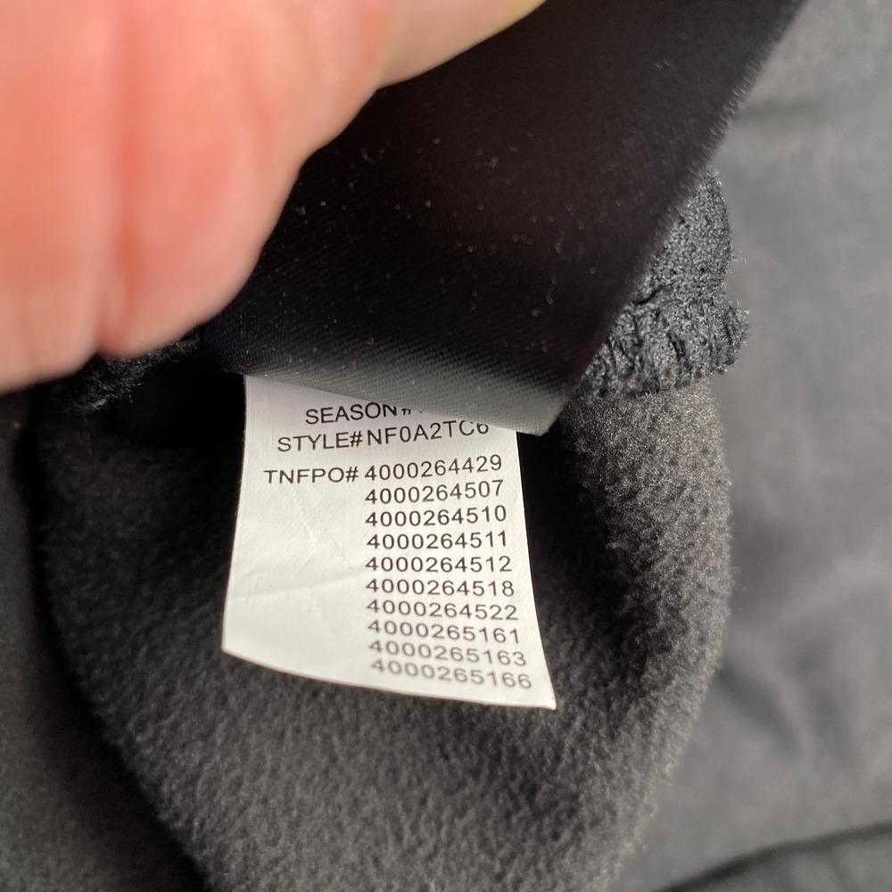 The North Face Jacket Mens Small Black Full Zip Fleece Lined Polyester Track - Picture 9 of 11
